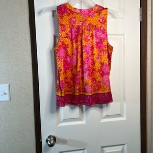 Rachel Pink and Orange Floral Blouse